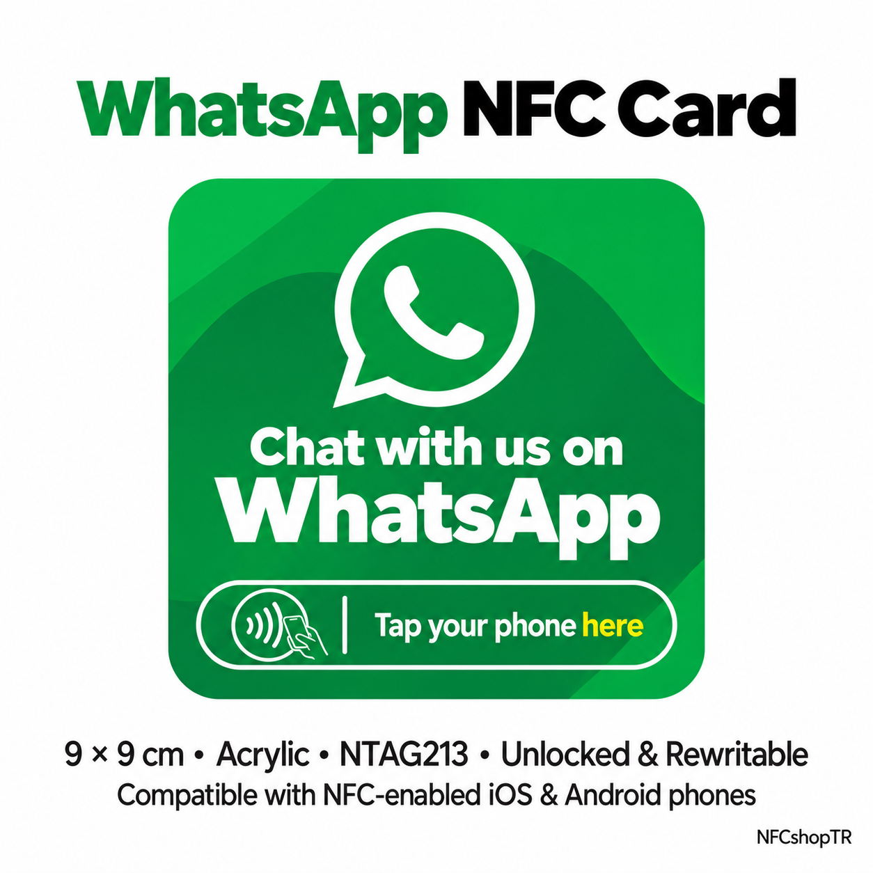 WhatsApp NFC Card — design 26